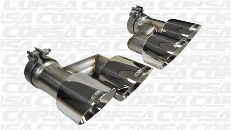 Corsa 15-16 Ford Mustang GT 5.0 Polish Quad Tips Kit - Order Your Parts - اطلب قطعك