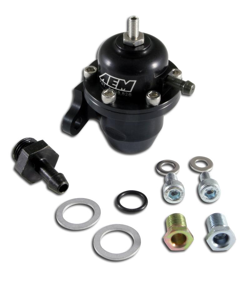 AEM 98-99 Acura CL / 00-05 S2000 / 98-02 Accord / 96-00 Civic Black Adjustable Fuel Pressure Regulat - Order Your Parts - اطلب قطعك