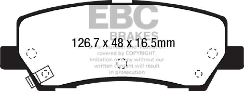 EBC 15+ Ford Mustang 2.3 Turbo Redstuff Rear Brake Pads - Order Your Parts - اطلب قطعك