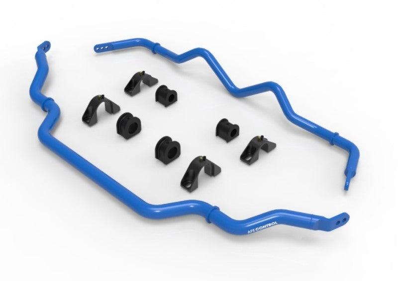 aFe 16-21 Infiniti Q50/Q60 3.0L (tt) Front and Rear Sway Bar Set Blue - Order Your Parts - اطلب قطعك
