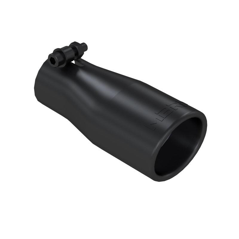 MBRP Universal Tip 2.5 O.D. Oval End 3.75 Inlet 10in length - Black Finish - Order Your Parts - اطلب قطعك