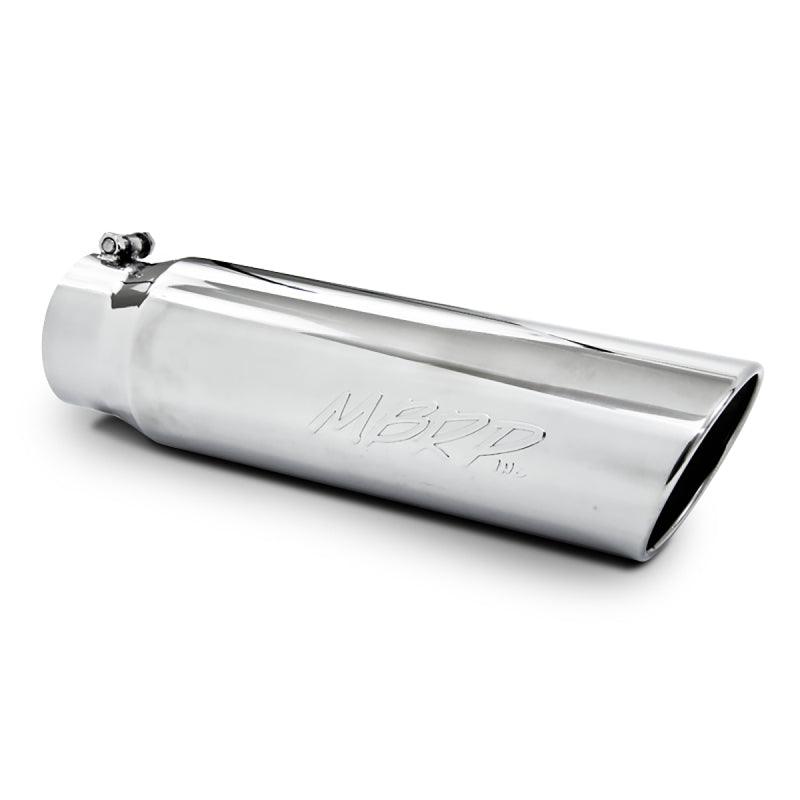 MBRP Universal 5in OD Angled Rolled End 4in Inlet 18in Lgth T304 Exhaust Tip - Order Your Parts - اطلب قطعك