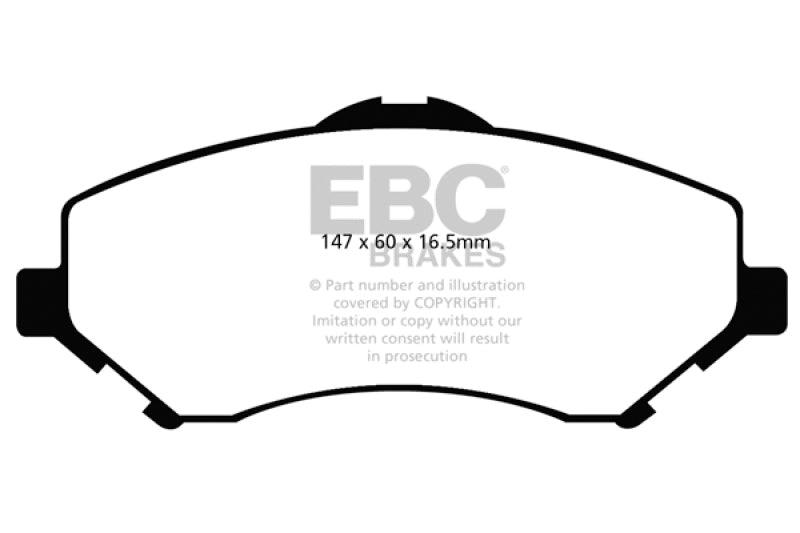EBC 08-11 Chrysler Town & Country 3.3 Yellowstuff Front Brake Pads - Order Your Parts - اطلب قطعك