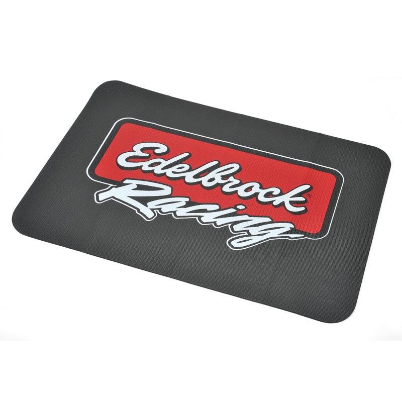 Edelbrock Racing Fender Cover - PVC Foam Mat - 2 Color Printed Edelbrock Racing Logo - Order Your Parts - اطلب قطعك