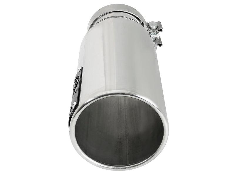 aFe SATURN 4S 4in SS Intercooled Exhaust Tip - Polished 4in In x 5in Out x 12in L Bolt-On - Order Your Parts - اطلب قطعك