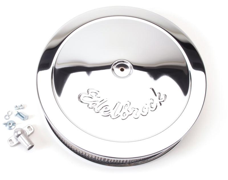 Edelbrock Air Cleaner Pro-Flo Series Round Steel Top Paper Element 14In Dia X 3 75In Dropped Base - Order Your Parts - اطلب قطعك