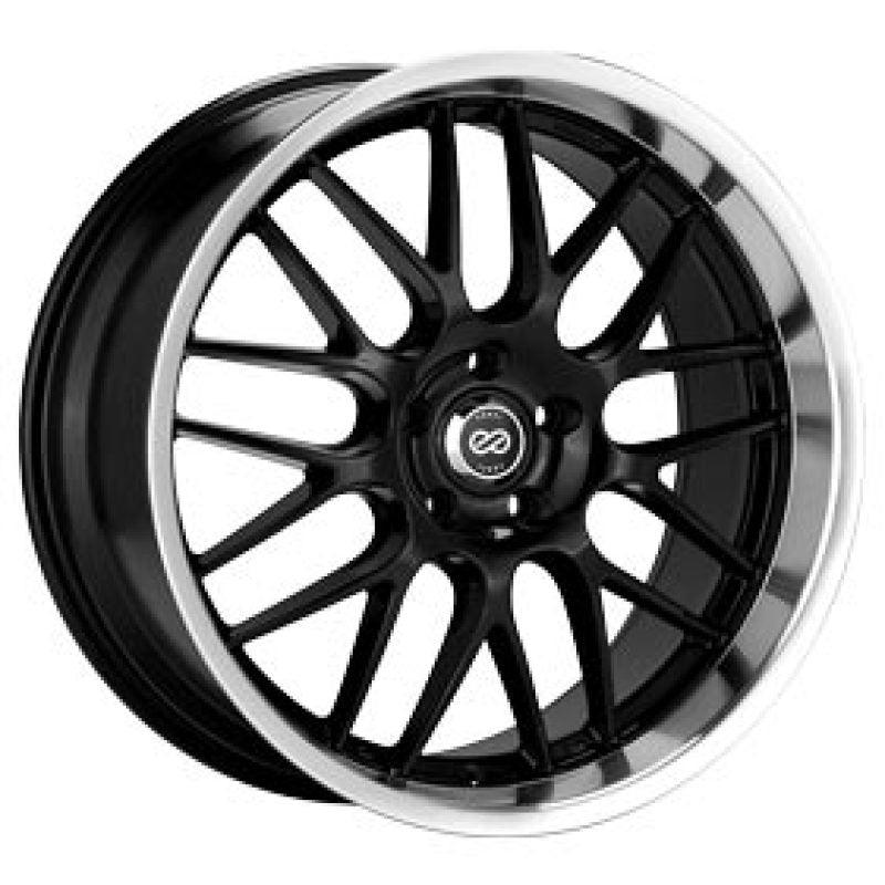 Enkei Lusso 18x8 40mm Offset 5x114.3 Bolt Pattern 72.6 Bore Black w/ Machined Lip Wheel - Order Your Parts - اطلب قطعك