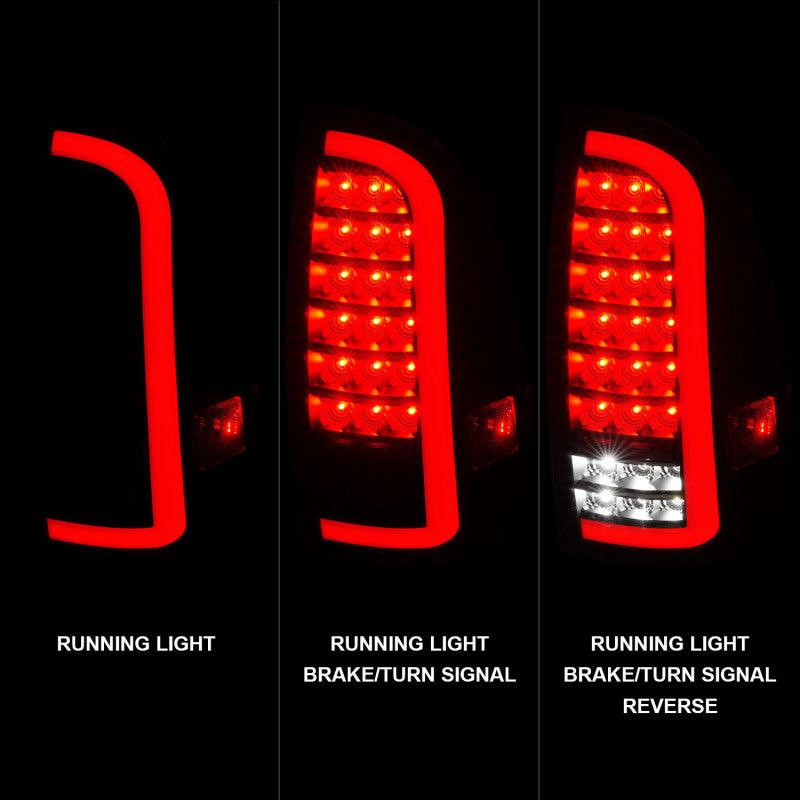 ANZO 05-15 Toyota Tacoma Full LED Tail Lights w/Light Bar Sequential Black Housing Clear Lens - Order Your Parts - اطلب قطعك