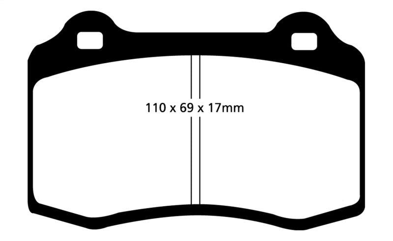 EBC 92-00 Dodge Viper 8.0 Yellowstuff Front Brake Pads - Order Your Parts - اطلب قطعك