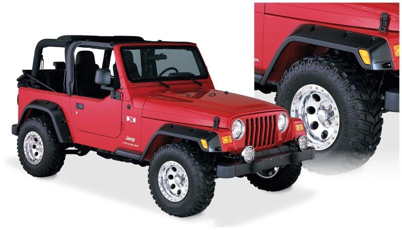 Bushwacker 97-06 Jeep TJ Pocket Style Flares 4pc - Black - Order Your Parts - اطلب قطعك