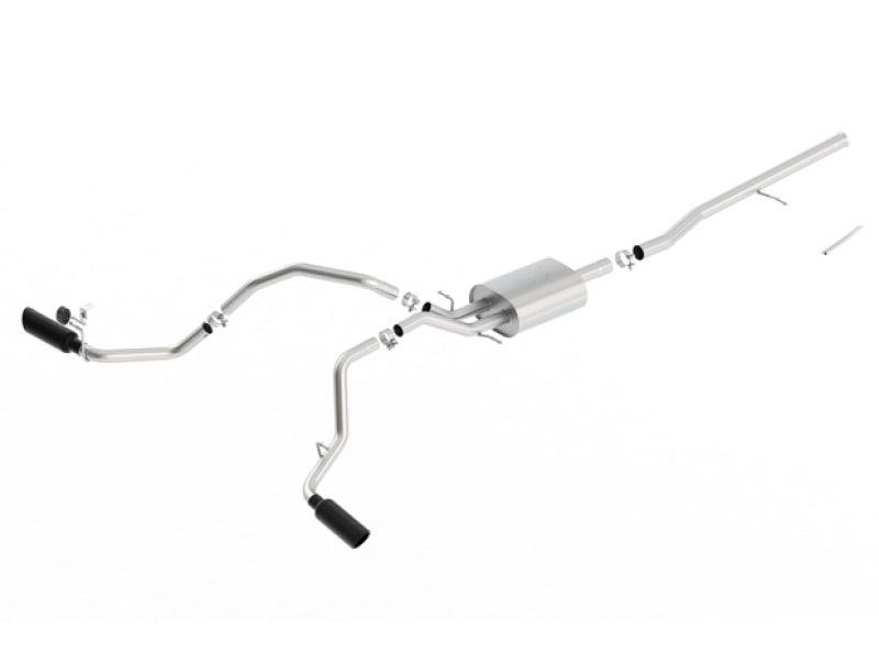 Borla 14-16 Chevrolet Silverado 1500 5.3L ATAK Catback Exhaust w/ Black Chrome Tips - Order Your Parts - اطلب قطعك