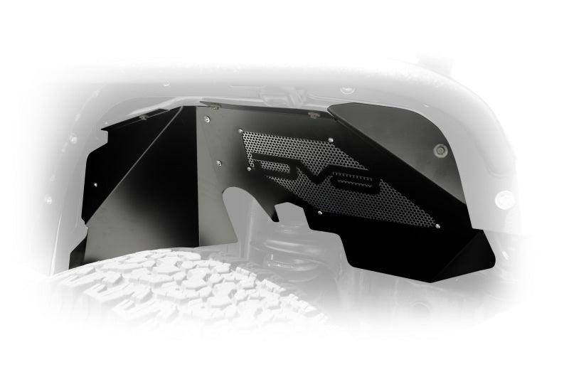DV8 Offroad 07-18 Jeep Wrangler JK Front Aluminum Inner Fender - Black - Order Your Parts - اطلب قطعك