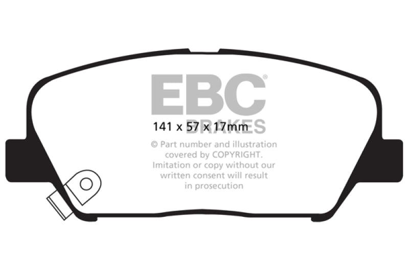 EBC 09+ Hyundai Genesis Coupe 2.0 Turbo Redstuff Front Brake Pads - Order Your Parts - اطلب قطعك