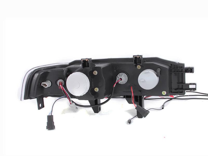 ANZO 1990-1993 Honda Accord Projector Headlights w/ Halo Black 1pc - Order Your Parts - اطلب قطعك