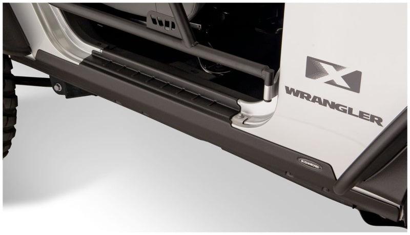 Bushwacker 07-18 Jeep Wrangler Trail Armor Rocker Panel and Sill Plate Cover - Black - Order Your Parts - اطلب قطعك