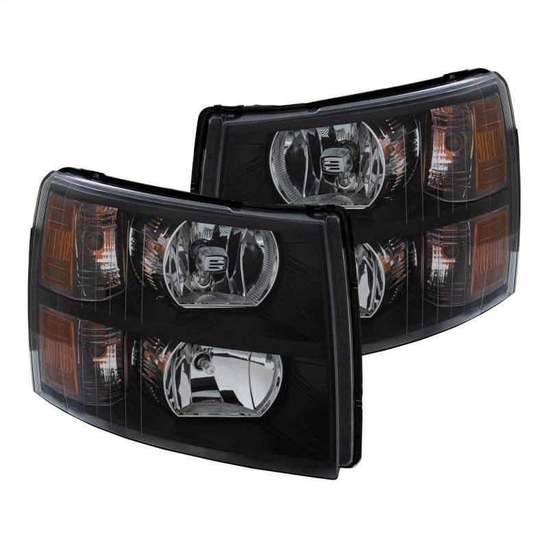 ANZO 2007-2013 Chevrolet Silverado Crystal Headlights Black - Order Your Parts - اطلب قطعك
