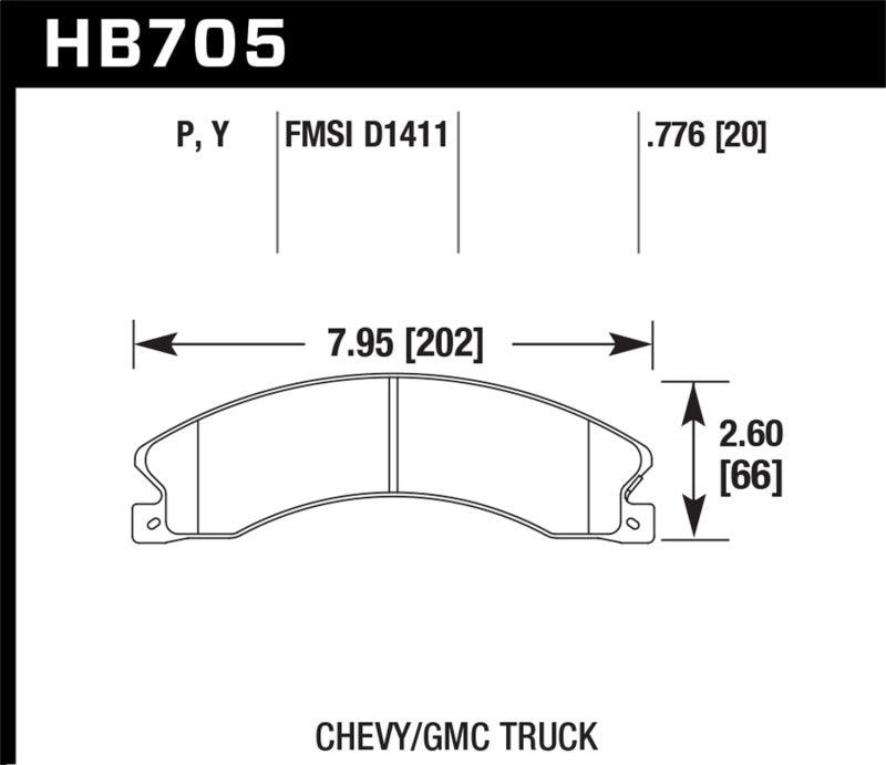Hawk Chevy/GMC Express/Silverado/Savana/Sierra 15/25/35/4500 SuperDuty Rear LTS Brake Pads - Order Your Parts - اطلب قطعك