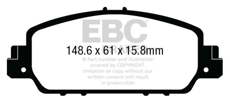 EBC 13+ Honda Accord Coupe 2.4 EX Greenstuff Front Brake Pads - Order Your Parts - اطلب قطعك