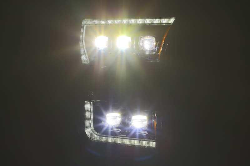 AlphaRex 17-20 Ford Raptor NOVA LED Proj Headlights Plank Style Alpha Black w/Activ Light/Seq Signal - Order Your Parts - اطلب قطعك
