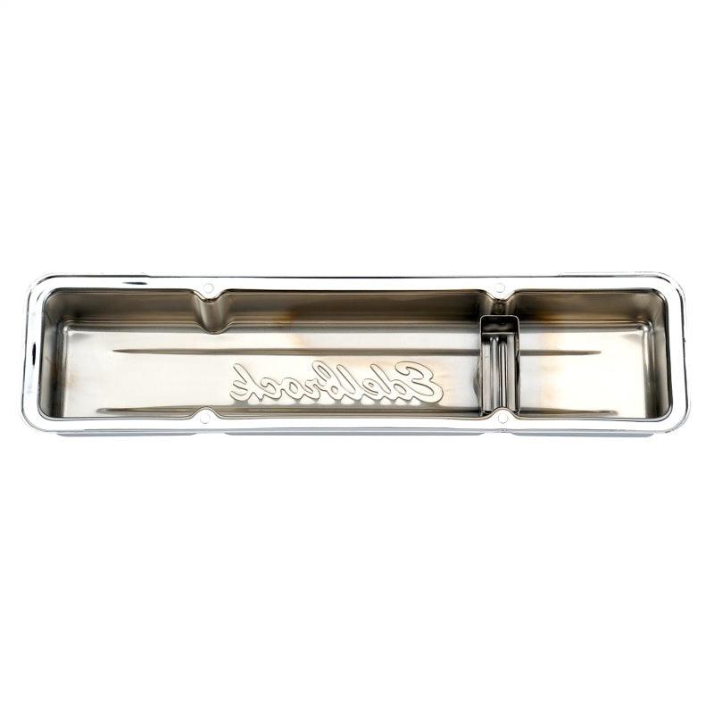 Edelbrock Valve Cover Signature Series Chevrolet 1959-1986 262-400 CI V8 Low Chrome - Order Your Parts - اطلب قطعك