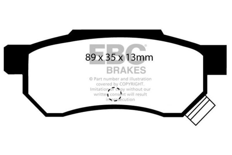 EBC 92-94 Acura Integra 1.7 Vtec Redstuff Rear Brake Pads - Order Your Parts - اطلب قطعك