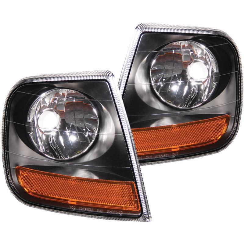 ANZO Corner Lights 1997-2003 Ford F-150 HARLEY DAVIDSON Style Corner Lights Black w/ Amber Reflector - Order Your Parts - اطلب قطعك
