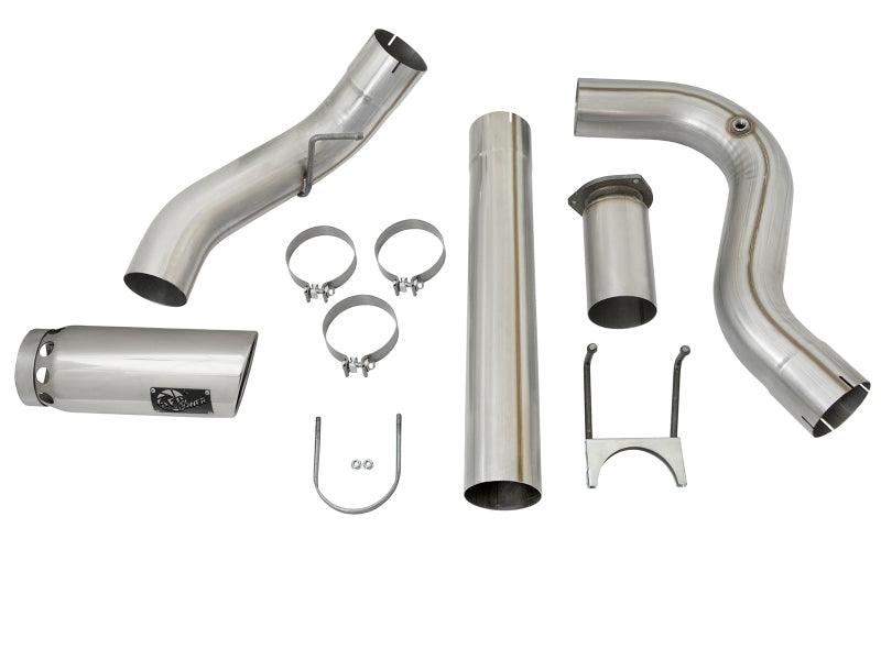 aFe ATLAS 5in DPF-Back Alum Steel Exhaust System w/Polished Tip 2017 Ford Diesel Trucks V8-6.7L (td) - Order Your Parts - اطلب قطعك