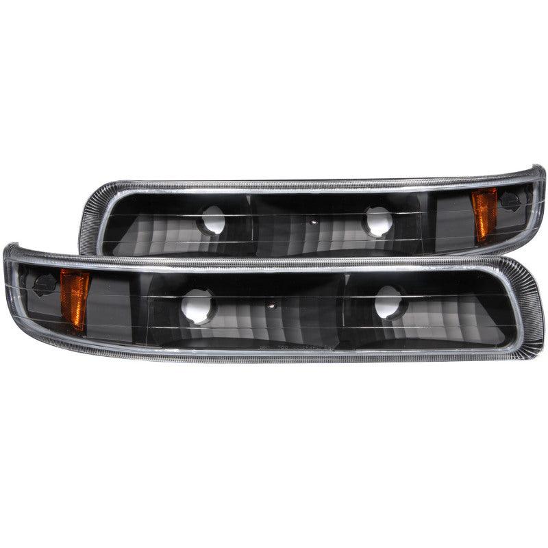 ANZO 1999-2002 Chevrolet Silverado 1500 Euro Parking Lights Black w/ Amber Reflector - Order Your Parts - اطلب قطعك