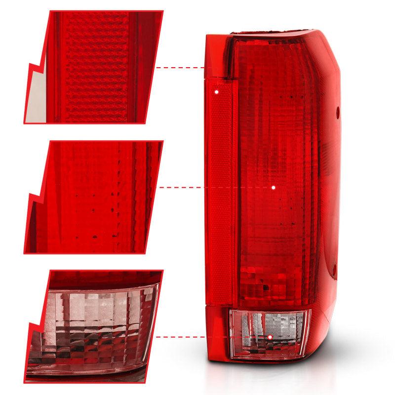 ANZO 1992-1996 Ford Bronco Taillight Red/Clear Lens (OE Replacement) - Order Your Parts - اطلب قطعك