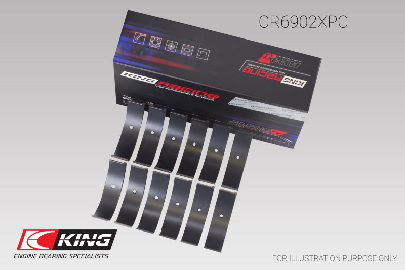 King Engine Bearings Nissan VQ35HR/VQ37VHR/VR30DTT pMaxKote Rod Bearing Set - Size STDX