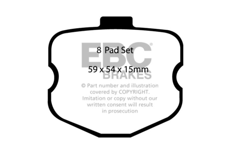 EBC 10-13 Chevrolet Corvette (C6) 6.2 Grand Sport Yellowstuff Front Brake Pads - Order Your Parts - اطلب قطعك