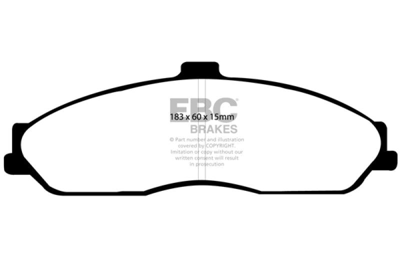 EBC 03-04 Cadillac XLR 4.6 Yellowstuff Front Brake Pads - Order Your Parts - اطلب قطعك