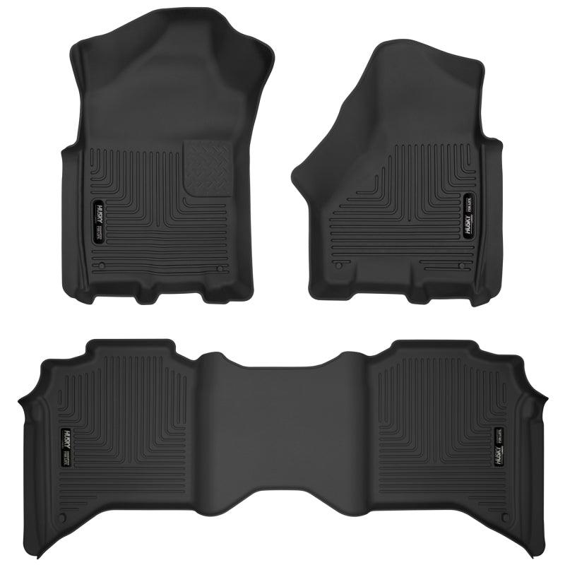 Husky Liners 19-20 Dodge Ram 2500/3500 Crew Cab X-Act Contour Front and Second Row Seat Floor Liners - Order Your Parts - اطلب قطعك
