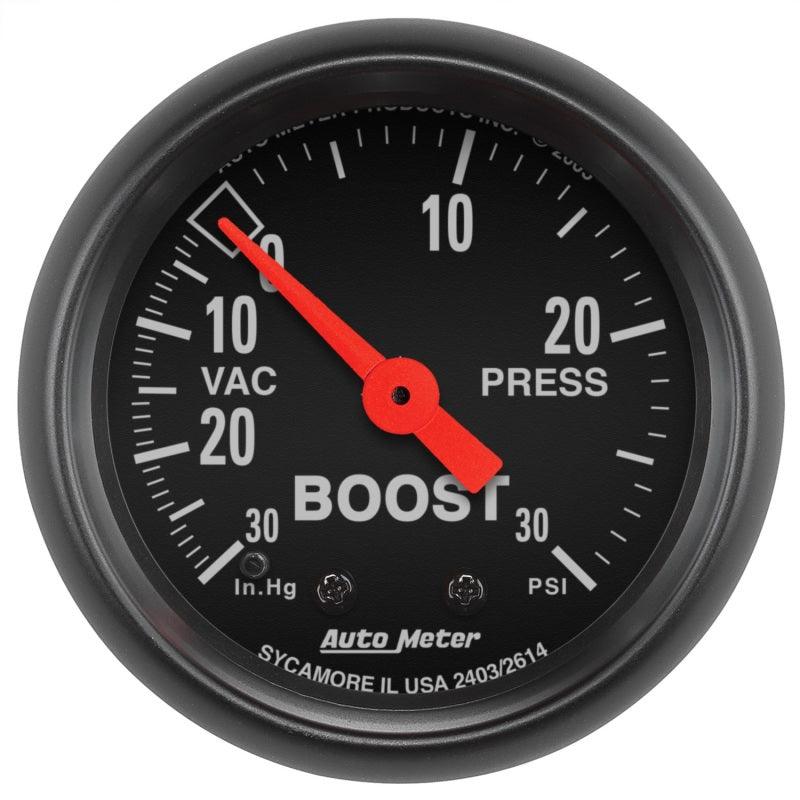 Autometer Z Series 52mm 30 In Hg.-Vac. / 30 PSI Boost / Vacuum Gauge - Order Your Parts - اطلب قطعك