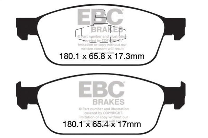 EBC 12+ Ford Focus 2.0 Turbo ST Yellowstuff Front Brake Pads - Order Your Parts - اطلب قطعك