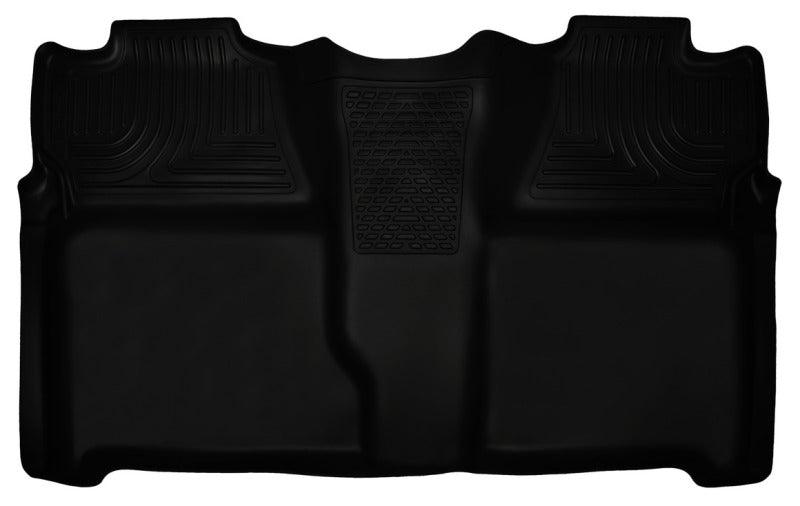 Husky Liners 07-13 Chevy Silverado 1500/2500HD Crew Cab PU Weatherbeater Black 2nd Seat Floor Liner - Order Your Parts - اطلب قطعك