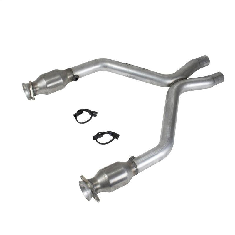 BBK 11-14 Mustang 3.7 V6 Short Mid X Pipe With Catalytic Converters 2-1/2 For BBK Long Tube Headers - Order Your Parts - اطلب قطعك