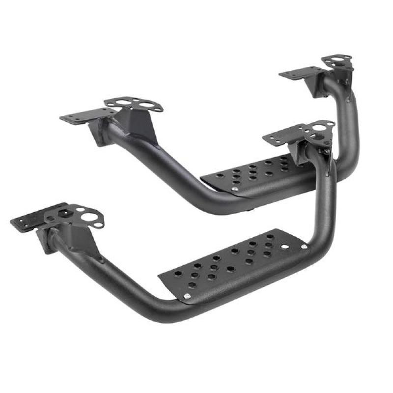 Go Rhino Dominator Extreme D6 SideSteps - Tex Blk - 4in Drop Down Steps (Pair) - Order Your Parts - اطلب قطعك
