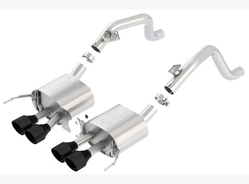 Borla 14-18 C7 Corvette Stingray Axle-Back ATAK Exhaust 2.75in To Muffler Dual 2.0in Out 4.25in Tip - Order Your Parts - اطلب قطعك