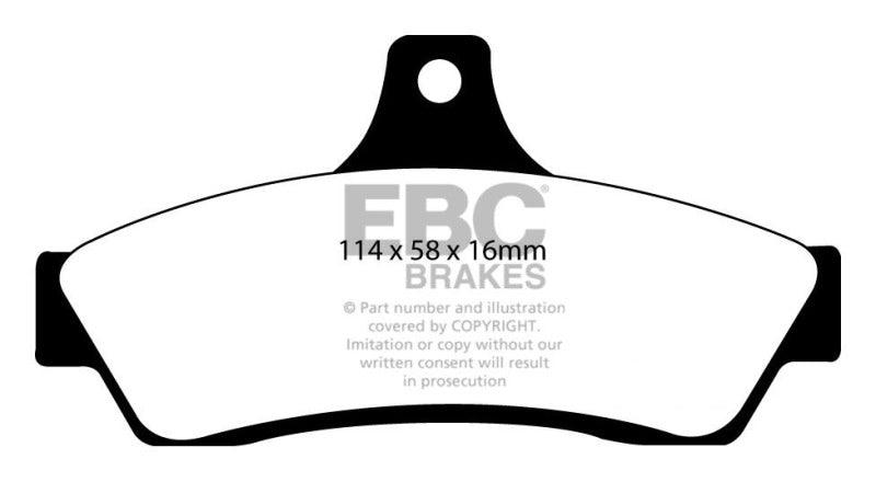 EBC 03-04 Pontiac GTO 5.7 (Solid Rear Rotors) Redstuff Rear Brake Pads - Order Your Parts - اطلب قطعك