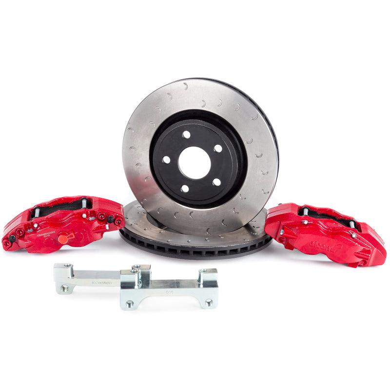 Alcon 2018+ Jeep JL 350x32mm Rotors 6-Piston Red Calipers Front Brake Upgrade Kit - Order Your Parts - اطلب قطعك