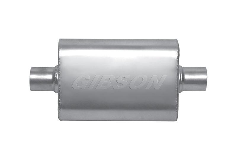 Gibson MWA Superflow Center/Center Oval Muffler - 4x9x14in/3in Inlet/3in Outlet - Stainless - Order Your Parts - اطلب قطعك