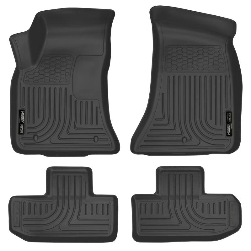 Husky Liners 16-22 Dodge Challenger (RWD) Front & Second Row Black Floor Liners - Order Your Parts - اطلب قطعك
