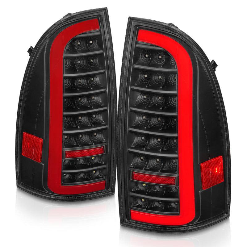 ANZO 05-15 Toyota Tacoma Full LED Tail Lights w/Light Bar Sequential Black Housing Clear Lens - Order Your Parts - اطلب قطعك