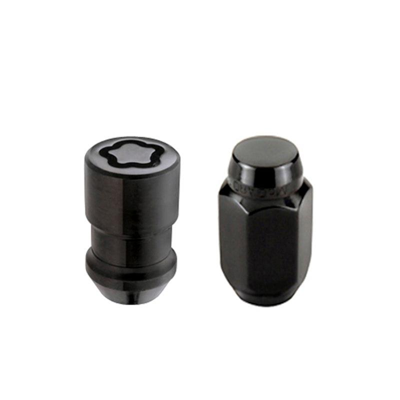 McGard 5 Lug Hex Install Kit w/Locks (Cone Seat Nut) M12X1.5 / 13/16 Hex / 1.5in. Length - Black - Order Your Parts - اطلب قطعك