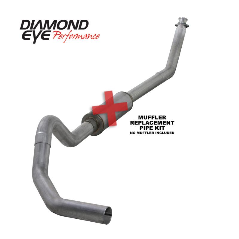 Diamond Eye KIT 4in TB MFLR RPLCMENT PIPE SGL AL: 98.5 - 02 DODGE CUMMINS 5.9L - Order Your Parts - اطلب قطعك