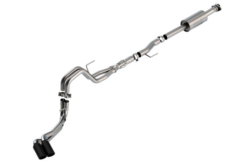 Borla F-150 2021 5.0L 4dr CC SB EC STB Lariat/KR/Platnm/LTD 3/2.25 DSE Cat-Back ATAK Black CHR Tips - Order Your Parts - اطلب قطعك