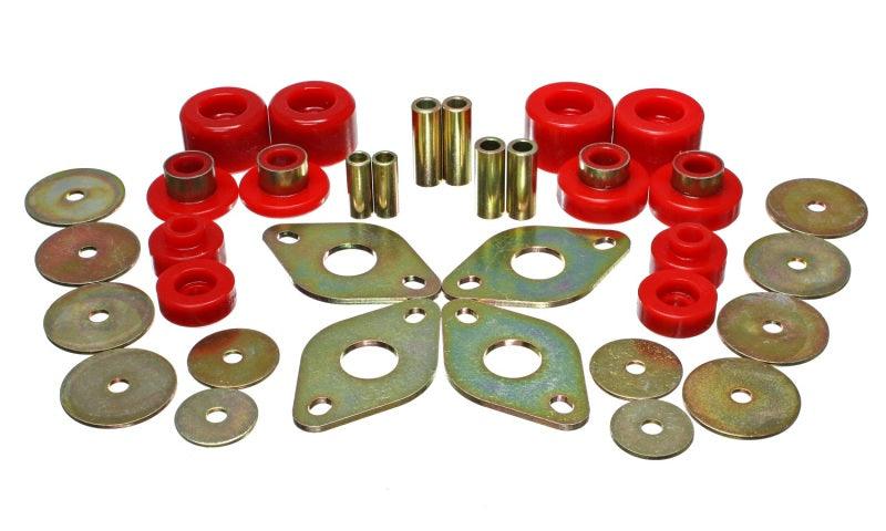 Energy Suspension 01-04 Toyota Pickup 2WD/4WD (Exc T-100/Tundra) Red Body Cab Mount Set - Order Your Parts - اطلب قطعك