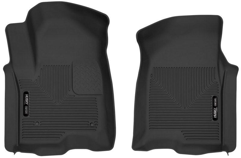 Husky Liners 19-23 Chevy Silverado 1500 Crew Cab/Double Cab X-Act Contour Front Black Floor Liners - Order Your Parts - اطلب قطعك