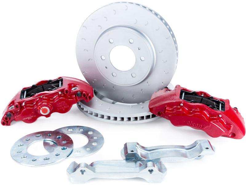 Alcon 09-20 F-150/Raptor Gen1-2 347x36mm Rotors 6-Piston Red Front Brake Kit Requires alcAC011507NAN - Order Your Parts - اطلب قطعك